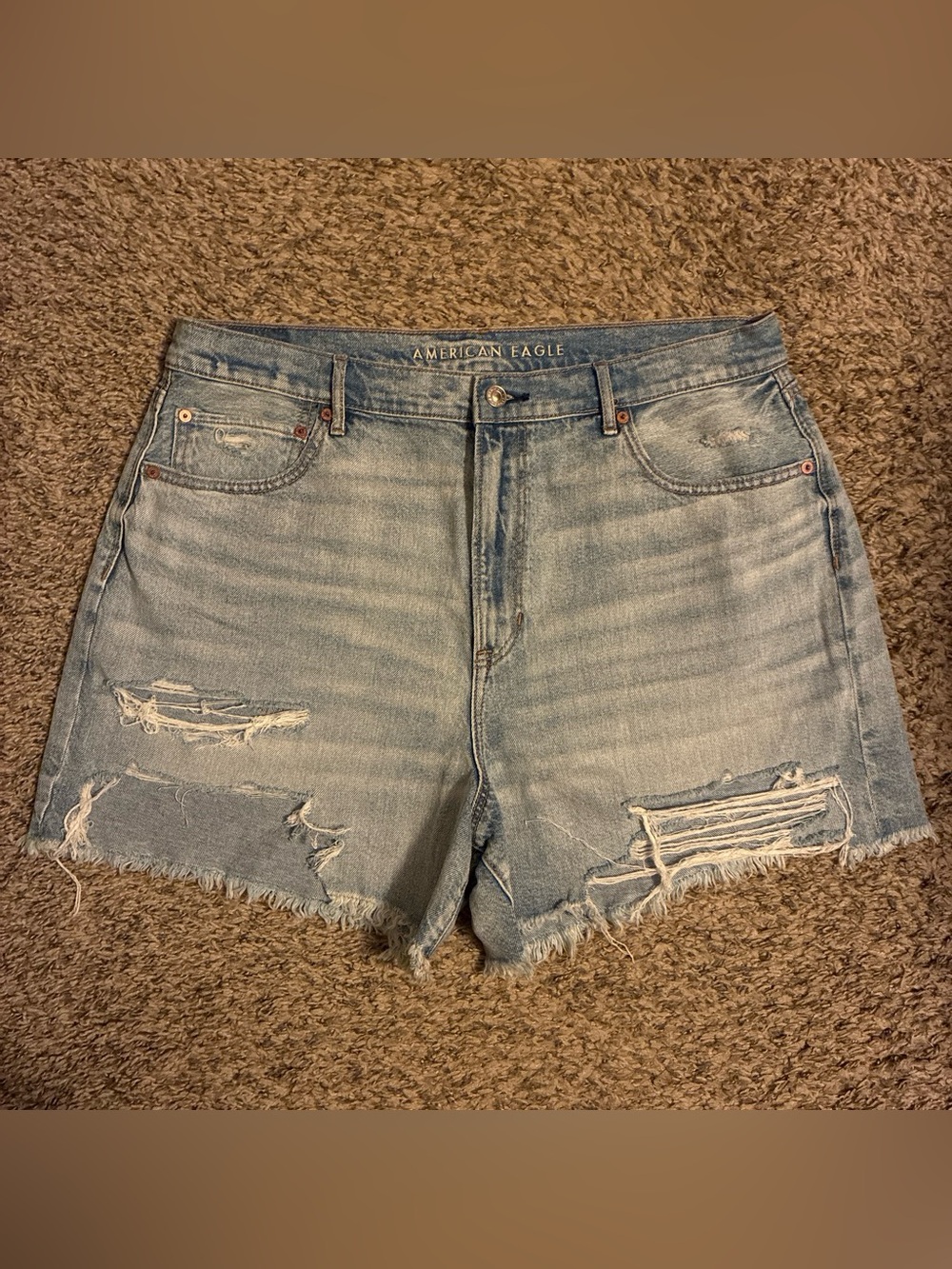 American Eagle highest rise ‘90s boyfriend denim shorts -size 18